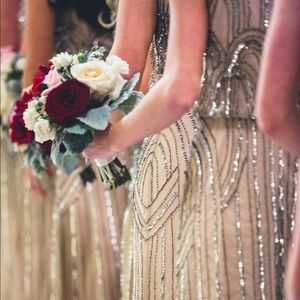 Adrianna Papel Beaded Gown